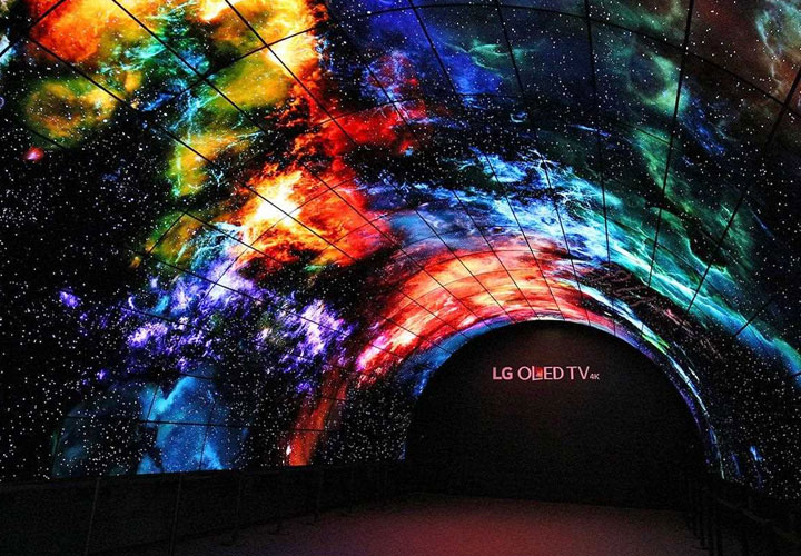 The LG OLED Cave at CES 2017.