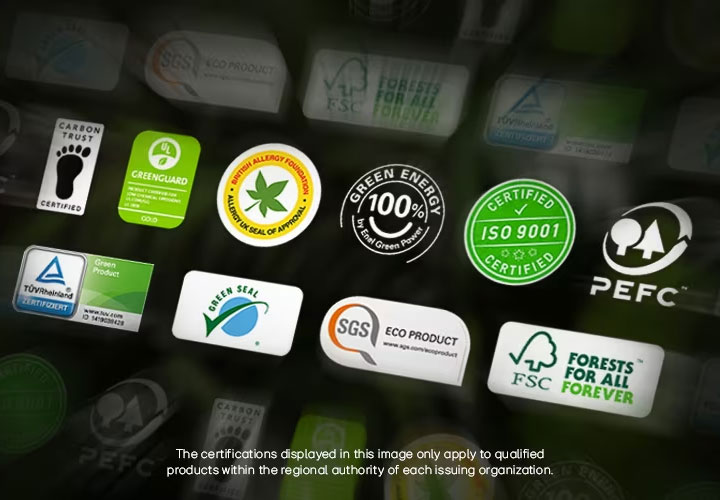 Certifiably sustainable product lines