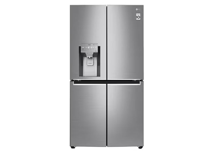 LG NatureFRESH™ GML844PZ6F Slim Multi-Door Fridge Freezer, 506L, Shiny Steel - F