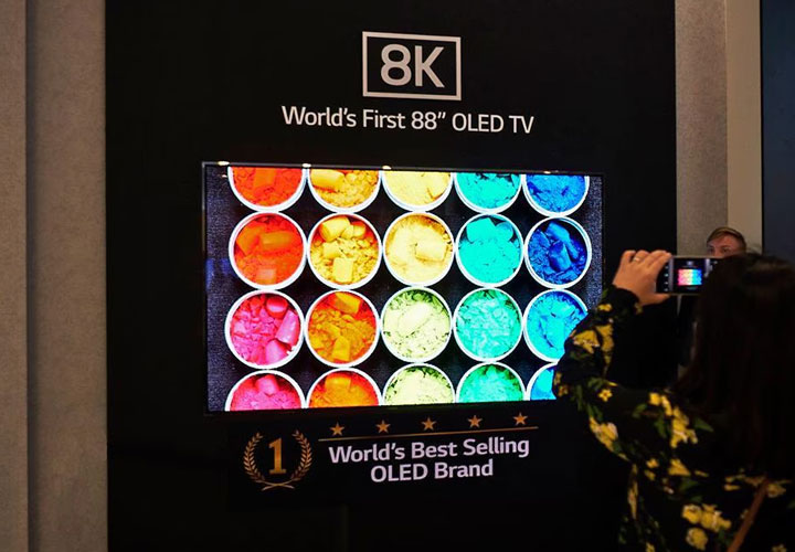 IFA 2018: LG showcase the first 88 inch OLED 8K TV, which forms part of the world's best selling OLED brand