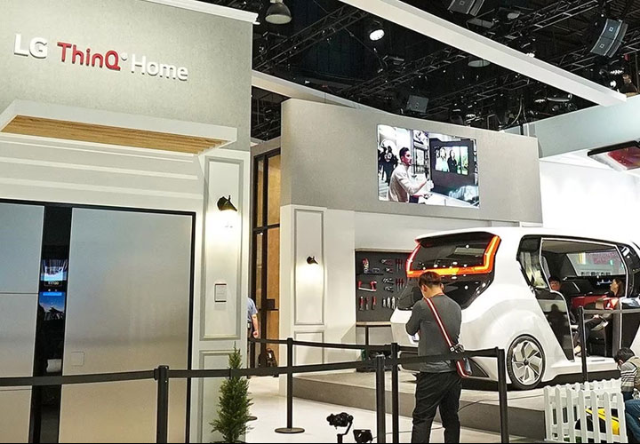 LG's ThinQ zone was once again a hit at CES 2020, with a number of new products on show including the electric car | More at LG MAGAZINE