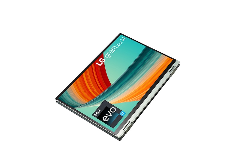 LG gram 2in1 14" laptop | ultra-lightweight with 16:10 anti-glare display and Intel® Evo 13th Gen. Processor - Sage Green, 14T90R-K.AA77A1