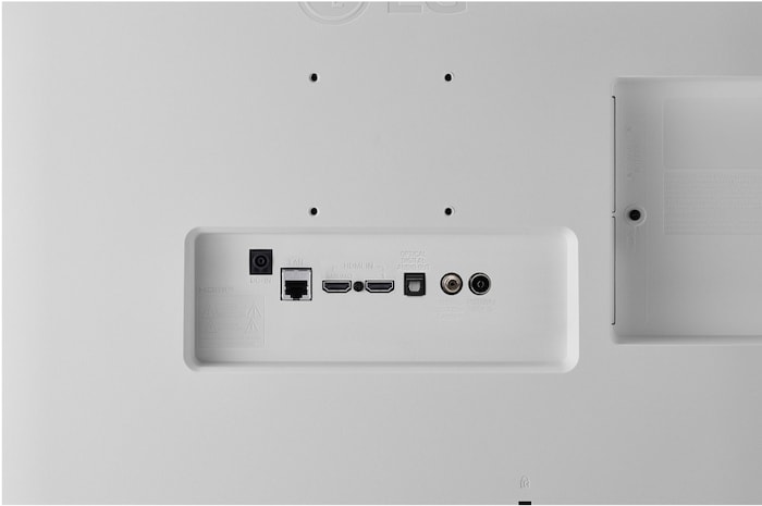 close-up view of ports