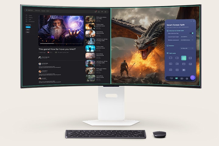 This animated video shows how the LG Switch app optimises the monitor for both gaming and everyday life.