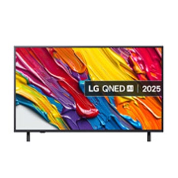Front view of 50 inch LG QNED AI QNED82 MiniLED 4K Smart TV 2025 50QNED82A6B