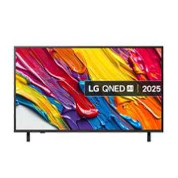 Front view of 50 inch LG QNED AI QNED84 MiniLED 4K Smart TV 2025 50QNED84A6C