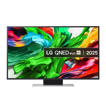 Front view of 50 inch LG QNED evo AI QNED87 MiniLED 4k Smart TV 2025 50QNED87A6D