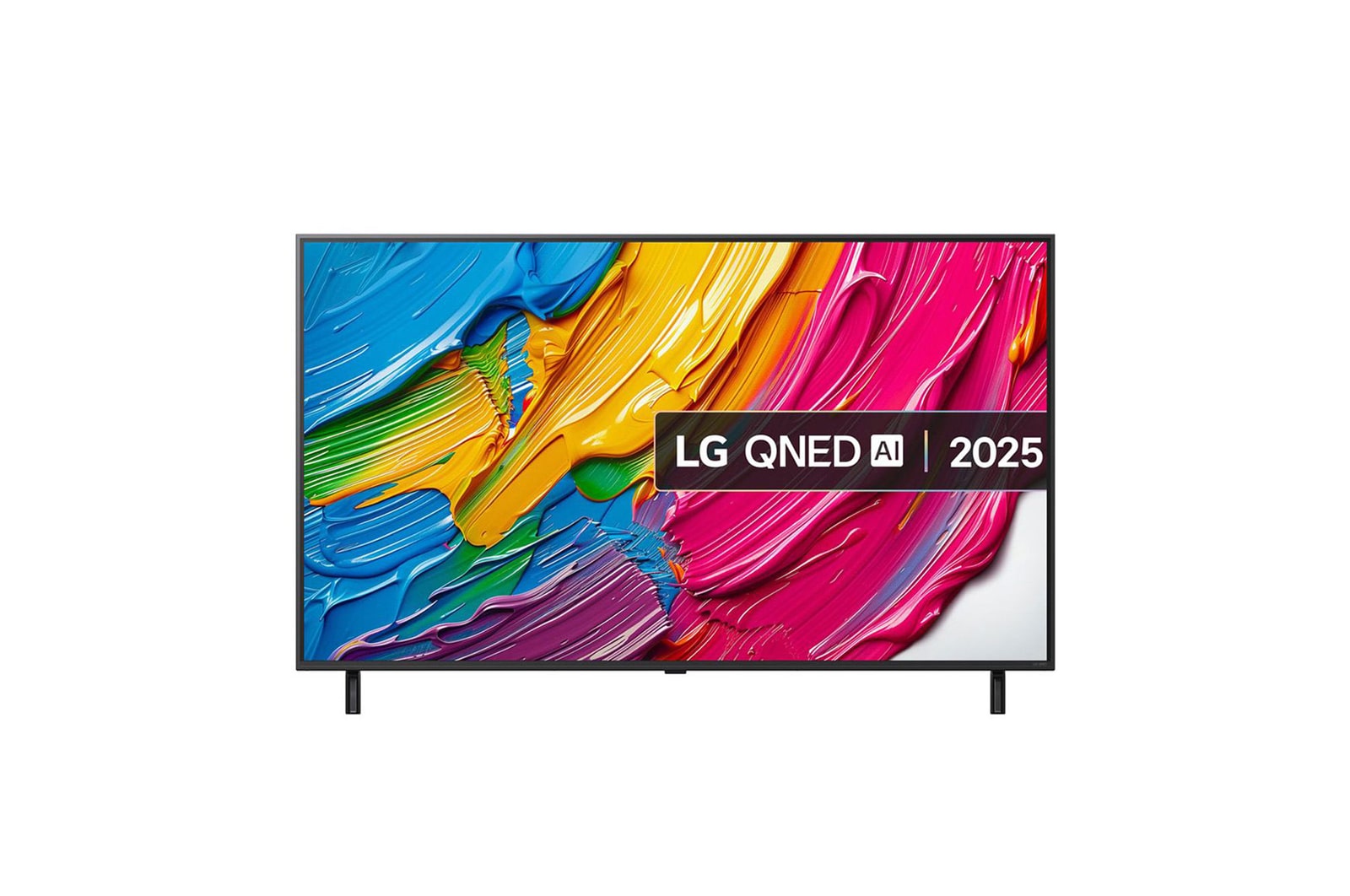 Front view of 55 inch LG QNED AI QNED8E MiniLED 4K Smart TV 2025 55QNED8EA6B