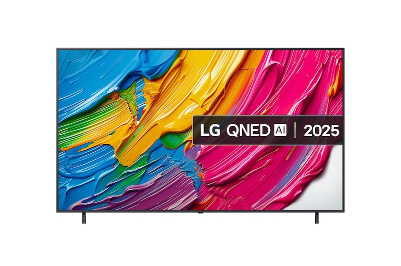 Front view of 86 inch LG QNED AI QNED8E 4K Smart TV 2025 86QNED8EA6B