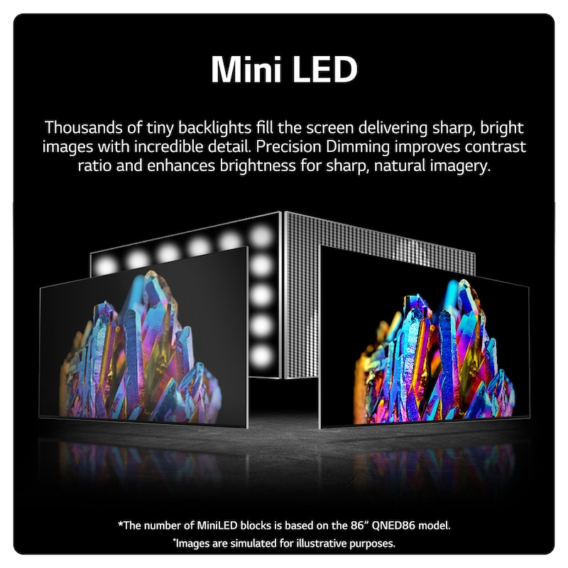 LG QNED86 55 inch 4K Smart UHD TV 2023, 55QNED866RE