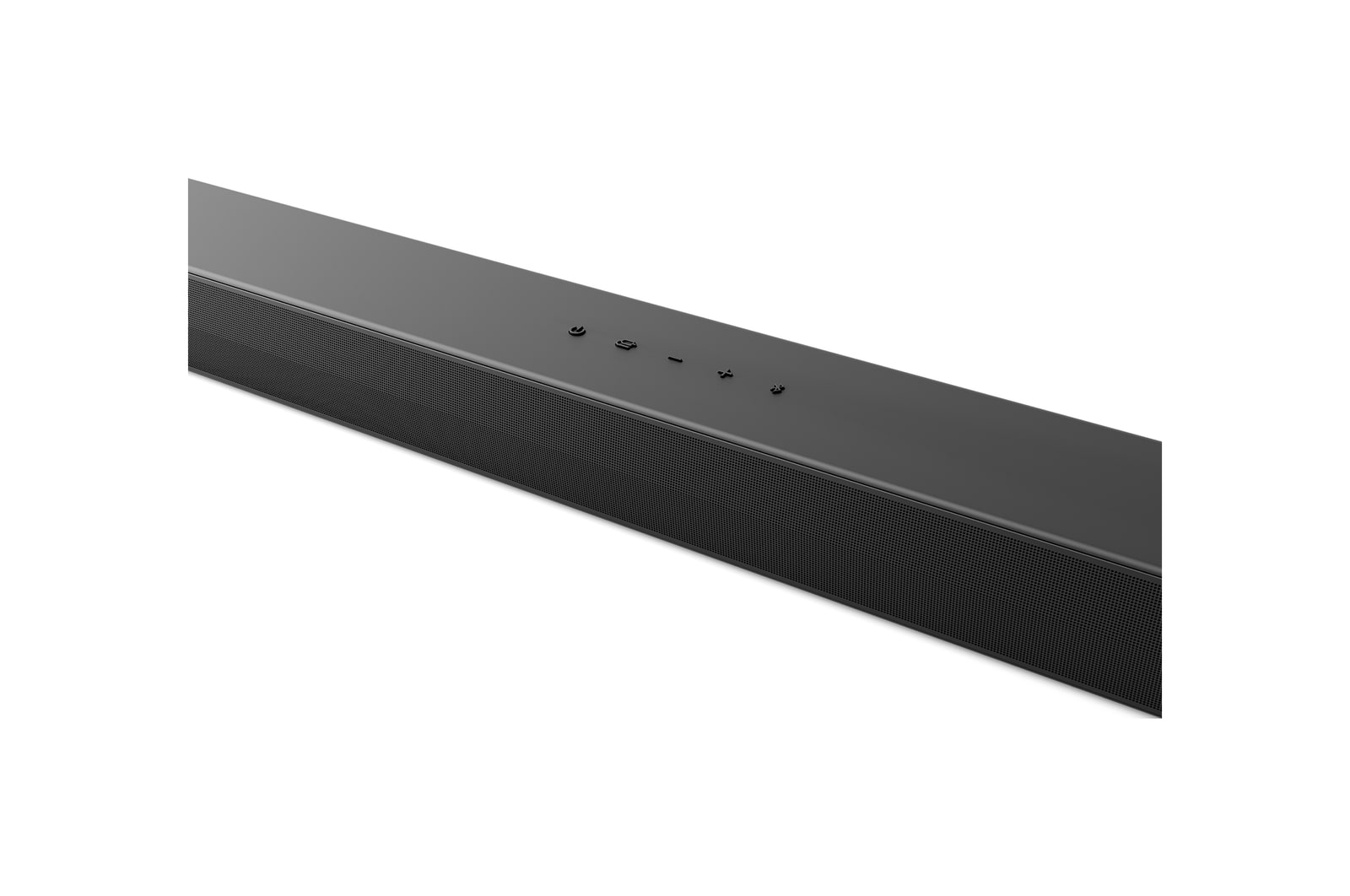Top angled view of the center of LG Soundbar US60TR