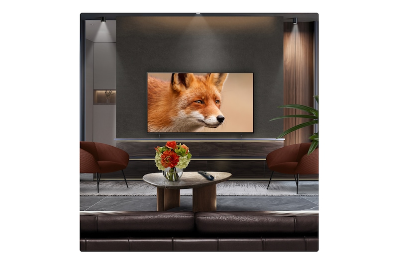 Campfire at night in the middle of nature. In the distance is a forest and lake. The evening sky is filled with stars. The whole scene is split in half. One side is darker and duller. The other half is remarkably brighter, showcasing the impressive brilliance from Brightness Booster.