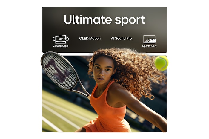 Living room space with a wall-mounted LG OLED TV. On the TV is a mountain range against a dark evening sky filled with stars. This scene is split in half. One side shows a duller, grayer version of the landscape labeled, Non Perfect Black display. On the other side is a more pleasing picture with a larger dynamic range of blacks and whites.