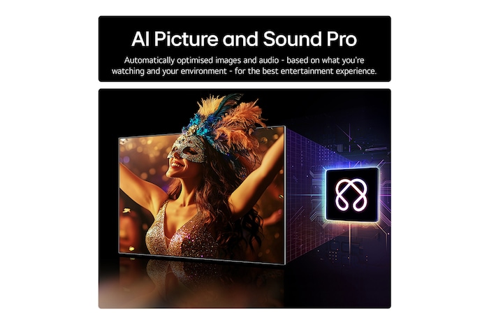 Side view of LG OLED evo AI G5 4K Smart TV.