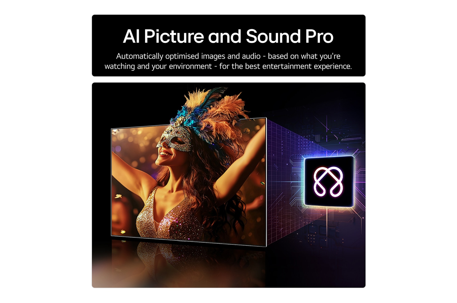 Side view of LG OLED evo AI G5 4K Smart TV.