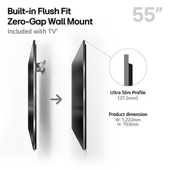 Left-facing side view of LG OLED evo AI G5 4K Smart TV.