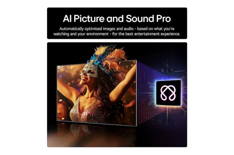 Side view of LG OLED evo AI G5 4K Smart TV.