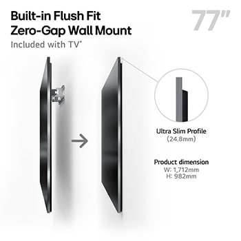 Left-facing side view of LG OLED evo AI G5 4K Smart TV.