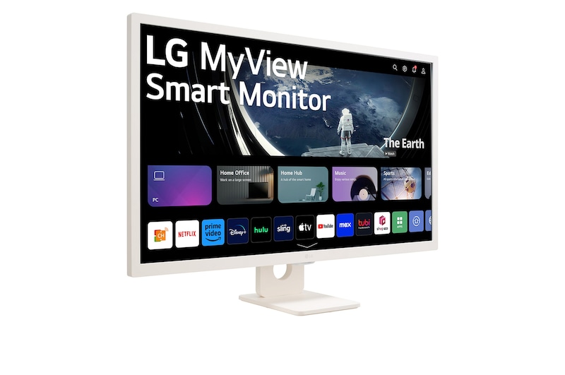 LG 31.5" Full HD IPS Smart Monitor with webOS, 32SR50F-W