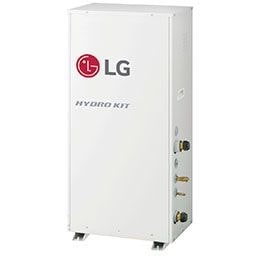 Hiển thị mặt phải của Giải pháp nước nóng Hydro box ở góc 45 độ.