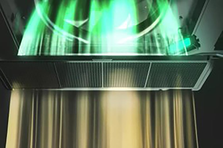 Bộ lọc khử mùi loại bỏ mùi khó chịu và khí độc hại.