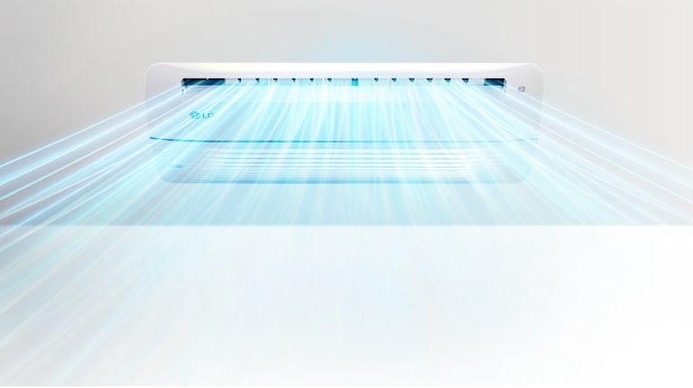 Xử lý kháng khuẩn được lắp đặt bên trong điều hòa âm trần 1 hướng.