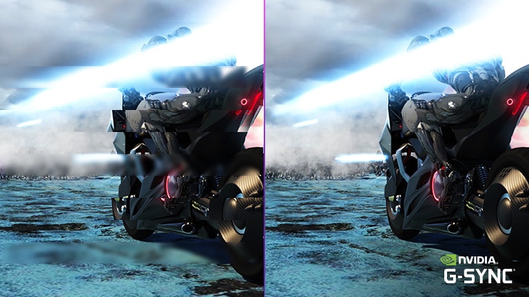 Giảm thiểu hiện tượng rách hình và giật hình khi chơi game với màn hình tương thích G-SYNC®. Giảm thiểu hiện tượng rách hình và giật hình khi chơi game với màn hình tương thích G-SYNC®.