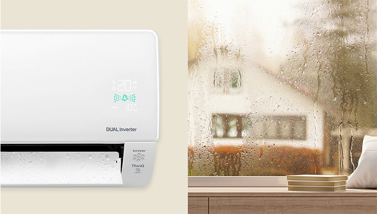 một máy điều hòa không khí kiểm soát độ ẩm của ngôi nhà