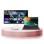LG Combo Laptop LG gram Ultra Slim 15 inch, hệ điều hành Home Adv 11, core i7, RAM 16GB SSD 512GB & Màn hình thông minh IPS LG MyView 25'' Full HD với webOS, 15AH75.25SR