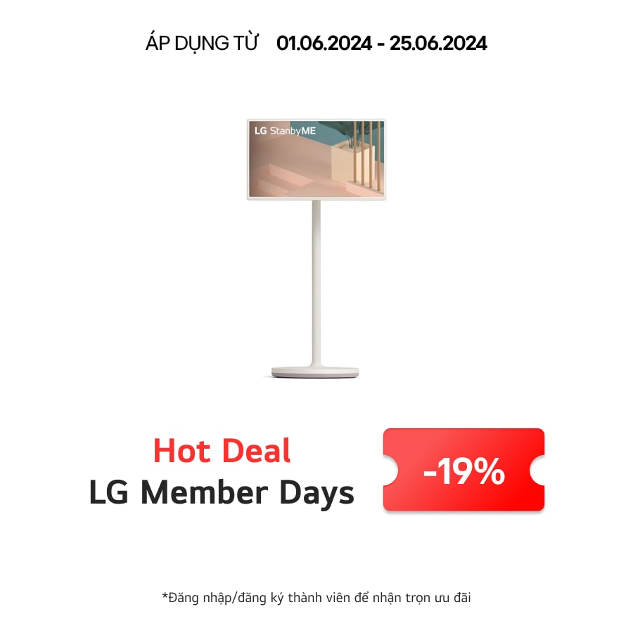 LG StanbyME | Thiết bị cảm ứng thông minh di động tích hợp pin, 27ART10CKPL