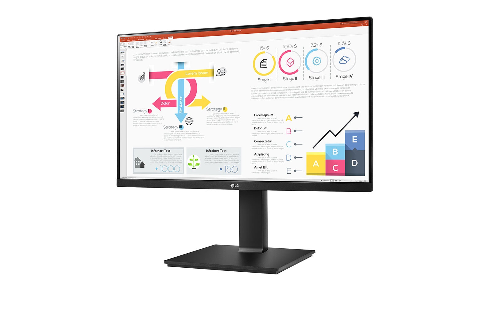 LG Màn hình máy tính LG QHD 23.8" IPS AMD FreeSync™ HDR10 sRGB 99% kết nối Daisy chain và USB Type-C™ 24QP750-B , 24QP750-B