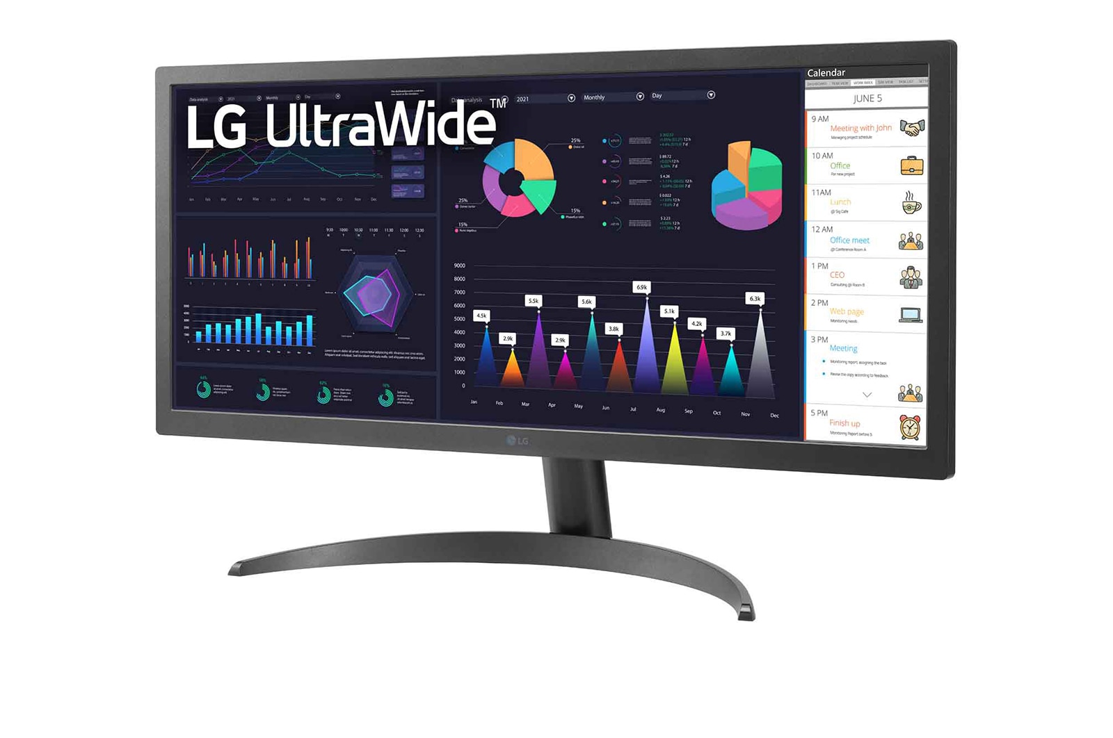 LG Màn hình IPS 26" 21:9 UltraWide™ Full HD với công nghệ AMD FreeSync™ , 26WQ500-B