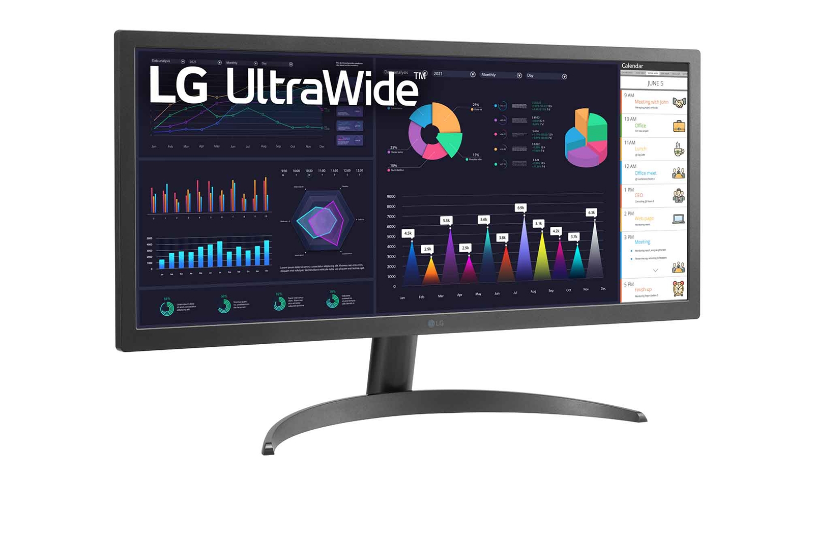 LG Màn hình IPS 26" 21:9 UltraWide™ Full HD với công nghệ AMD FreeSync™ , 26WQ500-B