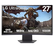 LG Màn hình chơi game cong 1000R 27" UltraGear™ | 1ms (GtG), 180Hz, 27GS60QC-B