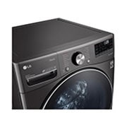 LG Máy giặt sấy lồng ngang LG AI DD™ Inverter màu đen F2721HVRB, F2721HVRB