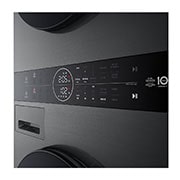 LG Tháp giặt sấy LG WashTower™ Giặt 14kg/ Sấy 10kg Màu đen|WT1410NHB, WT1410NHB