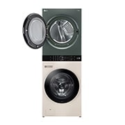 LG Tháp giặt sấy LG WashTower™ Giặt 25kg/Sấy 17kg xanh/be - WT2517NHEG, WT2517NHEG