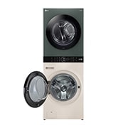 LG Tháp giặt sấy LG WashTower™ Giặt 25kg/Sấy 17kg xanh/be - WT2517NHEG, WT2517NHEG