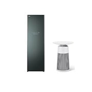 LG Combo Tủ chăm sóc quần áo thông minh LG Styler Màu xanh lá cây|S5GOC & Máy lọc khí PuriCare AeroFurniture màu trắng kem, S5GAS20W.ABAE