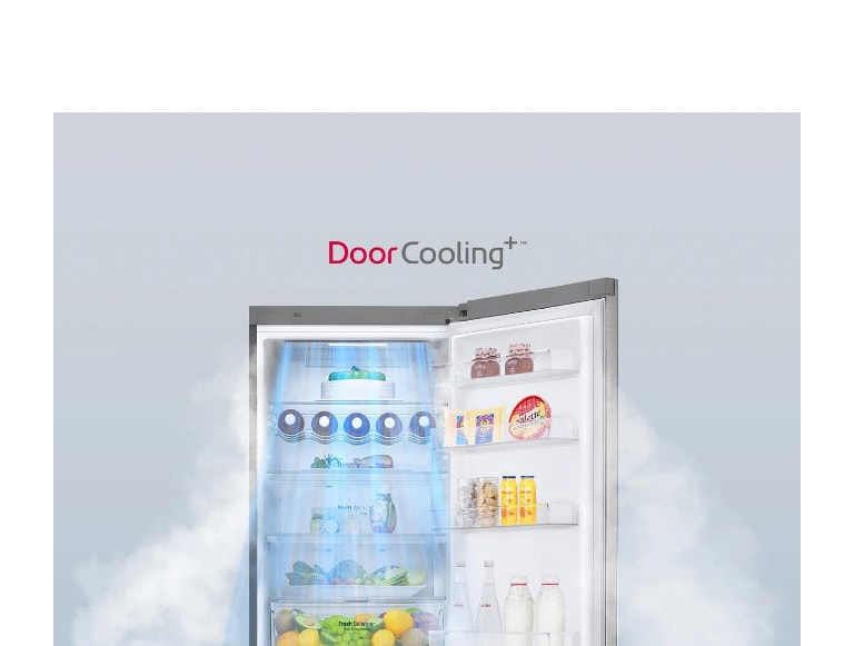 Hình ảnh về hệ thống làm mát của tủ lạnh.