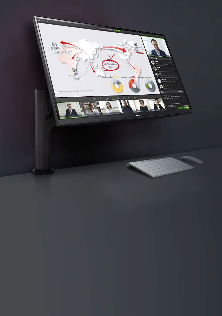 LG QHD Monitor Ergo: Thiết kế hướng đến bạn