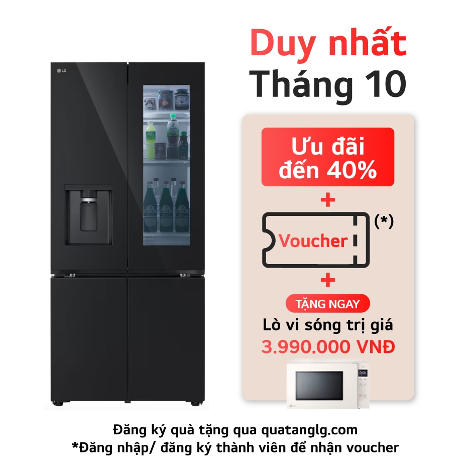 Tủ lạnh LG ngăn đá trên Smart Inverter™ 459L màu bạc LTD46SVMA