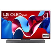 LG TV LG 55 Inch OLED evo C4 4K Smart TV OLED55C4PSA, OLED55C4PSA
