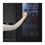 LG Tủ lạnh LG Instaview lấy nước ngoài UVnano 635L màu đen GR-G257BL, GR-G257BL