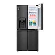 LG Tủ lạnh LG French Door với Instaview Door-in-door và ngăn lấy nước ngoài  UVnano 496L màu đen lì GR-X22MB, GR-X22MB