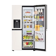 LG Tủ lạnh LG Instaview Door-in-door và ngăn lấy nước ngoài UV nano 635L màu be GR-X257BG, GR-X257BG