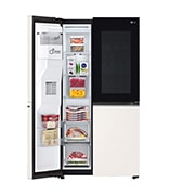 LG Tủ lạnh LG Instaview Door-in-door và ngăn lấy nước ngoài UV nano 635L màu be GR-X257BG, GR-X257BG