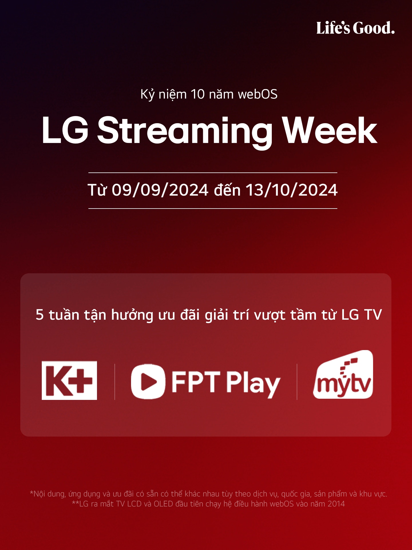 webos streaming week LG smart TV