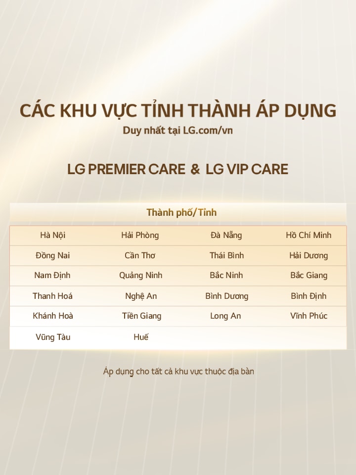 LG premier care program