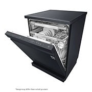 LG 14 Place QuadWash™ Dishwasher with TrueSteam™ in Matte Black Finish, DFB325HM